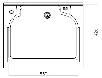 Basic mobile con lavatoio 60x50 sapone sx codice prod: DSV13468 product photo Foto2 L2