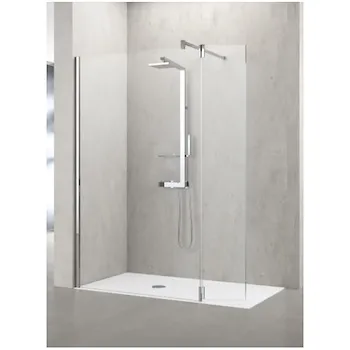 Kuadra h walk-in 137/140 vetro trasparente profilo cromato codice prod: KUADH140-1K product photo Default L2