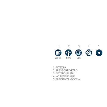 Rose Rosse 2 ante porta scorrevole con fisso dx 116x122 profilo cromato e vetro trasparente codice prod: ROSE2P116D-1B product photo Foto3 L2