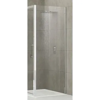 Rose Rosse parete fissa per composizione 78x81 profilo cromato e vetro trasparente codice prod: ROSEF78-1B product photo Foto1 L2