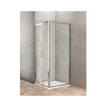 Gold parete doccia fissa 78x80 profilo cromato e vetro trasparente codice prod: BBGOLTPF80 product photo Default L2