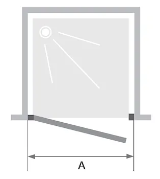 Porta pivot hall eight 80 sx nicchia argento lucido codice prod: DSV17633 product photo Foto1 L2
