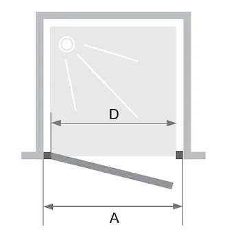 Porta pivot hall six 75 nicchia argento lucido reversibile codice prod: DSV17556 product photo Foto1 L2