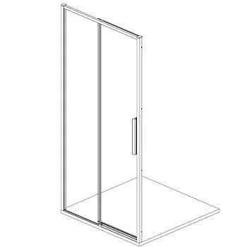 Porta scorrevole hall six 160 nicchia argento lucido reversibile codice prod: DSV17517 product photo Default L2