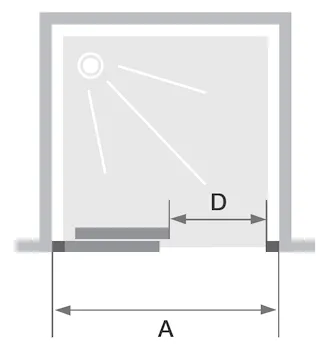 Porta scorrevole hall six 160 nicchia argento lucido reversibile codice prod: DSV17517 product photo Foto1 L2