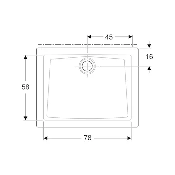 60 piatto doccia 90x70 bianco lucido in ceramica codice prod: 550.053.00.1 product photo Foto1 L2