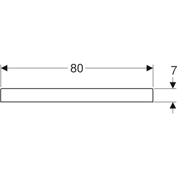 Bastia piatto doccia 800x80 bianco lucido in ceramica codice prod: 00721200000001 product photo Foto3 L2