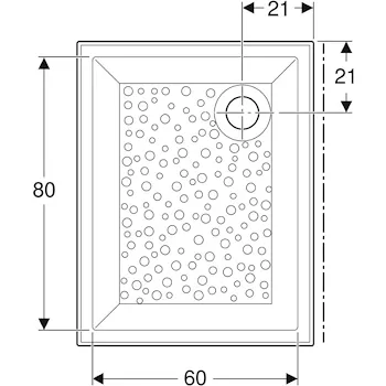 Bastia piatto doccia 90x70 bianco lucido in ceramica codice prod: 00725200000001 product photo Foto2 L2
