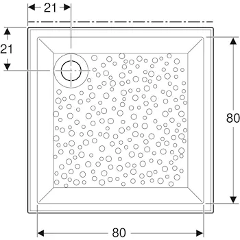 Bastia piatto doccia 90x90 bianco lucido in ceramica codice prod: 00723200000001 product photo Foto1 L2