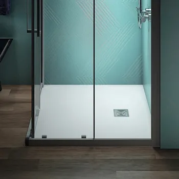 Ultra Flat S+ piatto doccia ceramica quadrato 100x100 bianco h 3 codice prod: T5608FR product photo Foto3 L2