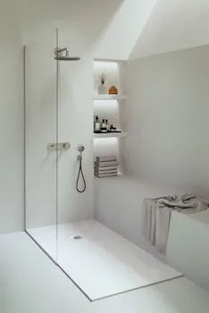 Krea piatto doccia 80x100 bianco in ardesia codice prod: NA10080BL product photo Foto1 L2