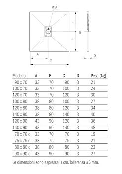 Piatto doccia mineral 80x80 bianco codice prod: DSV17406BI product photo Foto1 L2