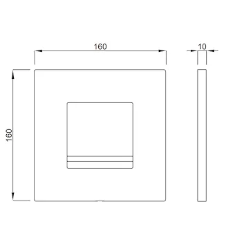 Placca Arte cromo lucido codice prod: 4060415551 product photo Foto1 L2