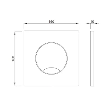 Placca Atena mono bianco codice prod: 4060414301 product photo Foto1 L2