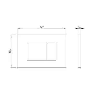 Placca Metis bianco codice prod: P41-0130-0250 product photo Foto1 L2