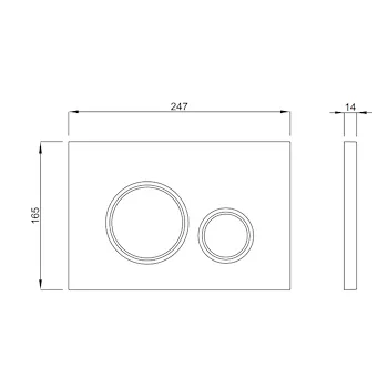 Placca Vela bianco con anello cromo lucido codice prod: P47-0201-0250 product photo Foto1 L2