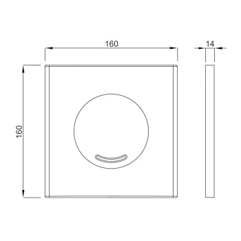 Placca Veria mono bianco codice prod: 4060414501 product photo Foto1 L2