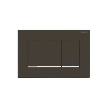 Placca a due tasti Sigma 30 nero opaco con dettaglio cromato codice prod: 115.883.14.1 product photo Default L2