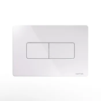 Nativa placca wc a doppio tasto rettangolare bianco codice prod: JP1B product photo Foto1 L2