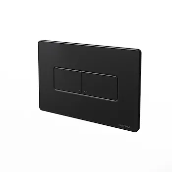 Nativa placca wc a doppio tasto rettangolare nero opaco codice prod: JP1NM product photo Foto1 L2