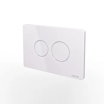 Nativa placca wc a doppio tasto rotondo bianco codice prod: JP2B product photo Foto2 L2