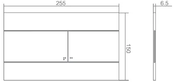 Placca di comando doppio tasto per cassetta Tamigi nera codice prod: DSV12673 product photo Foto1 L2