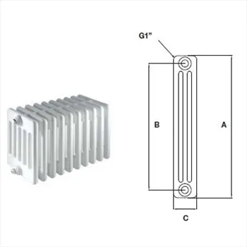 Comby aphrodite 3/400 radiatore bianco prezzo per 1 elemento singolo codice prod: ATCOMS901000030400 product photo Default L2