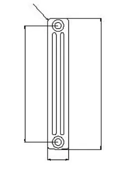Comby aphrodite 3/600 radiatore bianco; prezzo per 1 elemento singolo codice prod: ATCOMS901000030600 product photo Foto1 L2