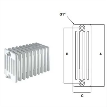 Comby aphrodite 5/870 radiatore bianco 1 elemento codice prod: ATCOMS901000050870 product photo Default L2