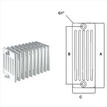 Comby aphrodite 6/600 radiatore bianco 1 elemento codice prod: ATCOMS901000060600 product photo Default L2