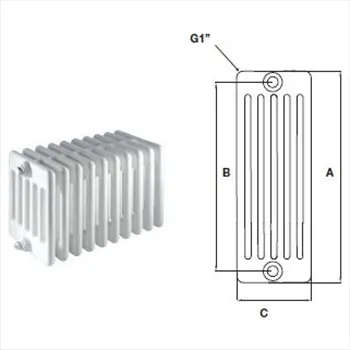 Comby aphrodite 6/660 radiatore bianco 1 elemento codice prod: ATCOMS901000060660 product photo Default L2