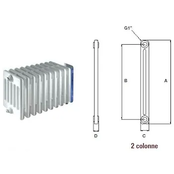 Comby aphrodite2/1800 radiatore bianco prezzo per 1 elemento singolo codice prod: ATCOMS901000021800 product photo Foto1 L2
