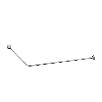 Hotellerie tubo per doccia 84 ad angolo con due attacchi a parete in ottone cromato codice prod: A0148ACR product photo Default L2