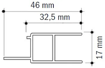 Profilo maggioraz.3cm x186h x soffie.e codice prod: DSV11678 product photo Default L2