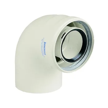 Kit curva diametro 90 per scarico fumi coassiale codice prod: 3.012093 product photo Default L2