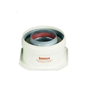 Kit tronchetto flangiato adattatore scarico fumi coassiale 60/100 codice prod: 3.011141 product photo Default L2