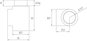 Kit valvola+detentore 1/2 termostatizz cromo codice prod: DSV14982 product photo Default L2