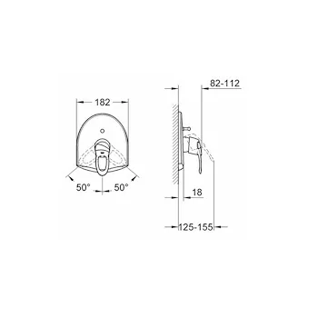 Chiara rubinetto doccia outlet cromato codice prod: 19155000 product photo Foto1 L2