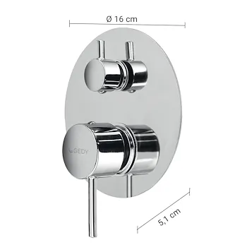 Garda miscelatore doccia a incasso cromato codice prod: 0000MXGA0513000 product photo Foto1 L2
