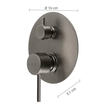 Garda miscelatore doccia a incasso grigio lucido codice prod: 0000MXGA0581000 product photo Foto1 L2