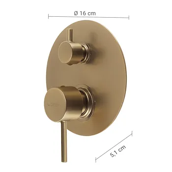 Garda miscelatore doccia a incasso oro opaco codice prod: 0000MXGA0588000 product photo Foto1 L2