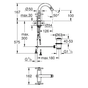 Atrio rubinetto bidet 2 maniglie codice prod: 24027003 product photo Foto1 L2