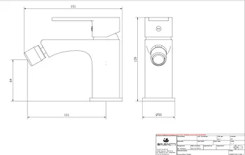 WHYNOT WN220 miscelatore bidet cromato con scarico click-clack codice prod: WN220CC product photo Foto1 L2