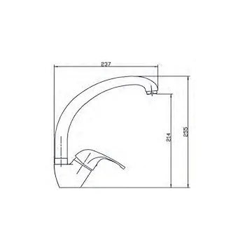 Miscelatore monocomando per lavello con bocca fissa codice prod: BY106000BI product photo Foto1 L2
