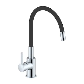 Miscelatore monocomando per lavello con canna orientabile in gomma colorata codice prod: SNAKE0000N product photo Default L2