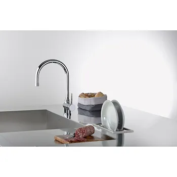 Stick rubinetto cucina con doccia estraibile a bocca alta codice prod: SK185CR product photo Foto2 L2