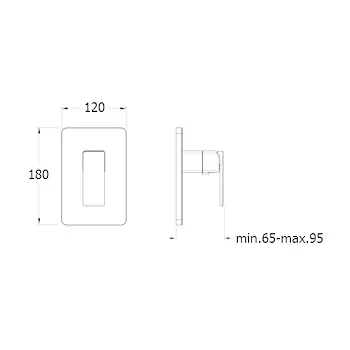 Quadri s lisqs68651 rubinetto doccia incasso cromato codice prod: LISQS68651 product photo Foto1 L2