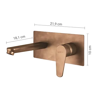 Como miscelatore a parete lavabo oro rosa codice prod: 0000MXCO0782000 product photo Foto3 L2