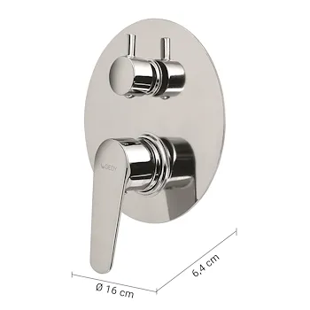 Como miscelatore doccia incasso con deviatore cromato codice prod: 0000MXCO0513000 product photo Foto1 L2