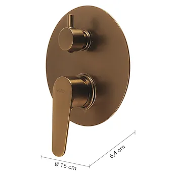Como miscelatore doccia incasso con deviatore oro rosa codice prod: 0000MXCO0582000 product photo Foto1 L2